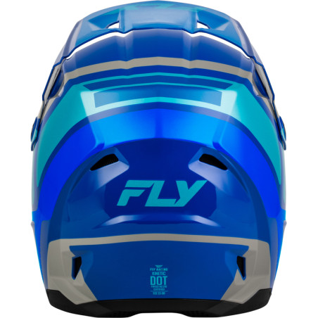 Casque enfant FLY RACING Kinetic Scrap - bleu/Light Blue/gris