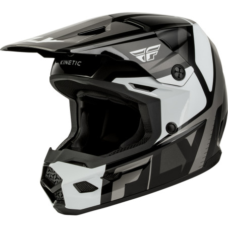 Casque enfant FLY RACING Kinetic Scrap - noir/blanc/gris