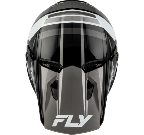 Casque enfant FLY RACING Kinetic Scrap - noir/blanc/gris