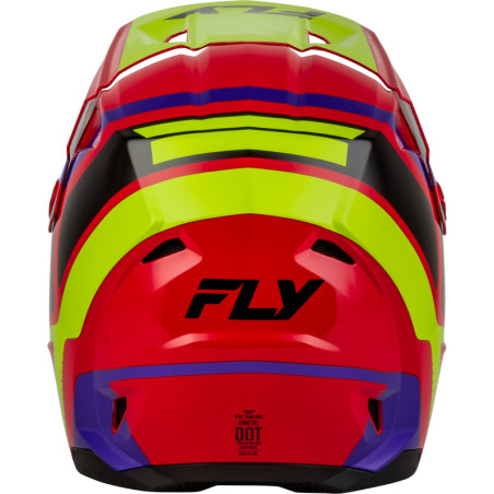 Casque enfant FLY RACING Kinetic Scrap - rouge/Hi-Vis/violet/noir
