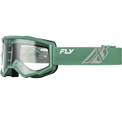 Masque FLY RACING Focus Olive/gris - écran clair