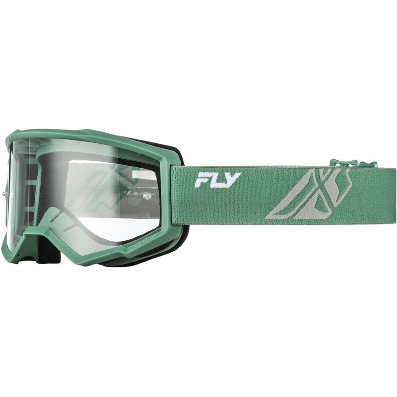 Masque FLY RACING Focus Olive/gris - écran clair