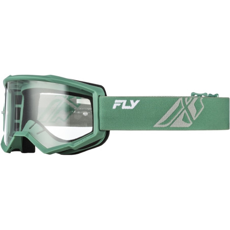 Masque FLY RACING Focus Olive/gris - écran clair