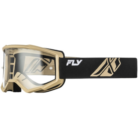 Masque FLY RACING Focus noir/Khaki - écran clair