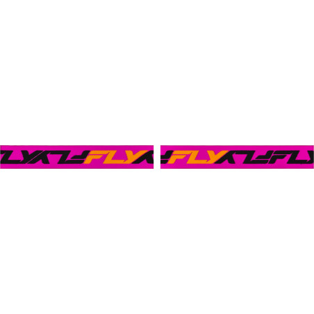 Masque FLY RACING Zone orange/rose/noir - écran Mirror/Smoke