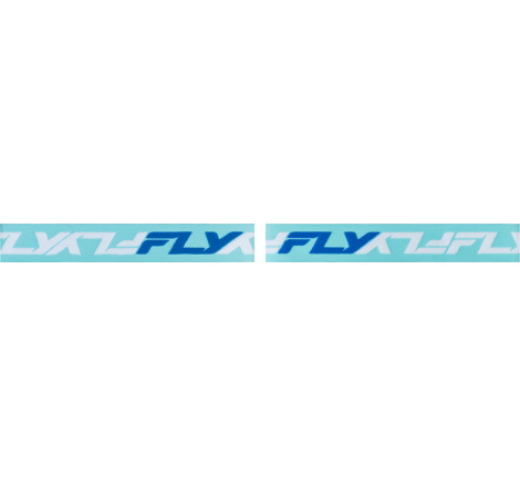 Masque FLY RACING Zone bleu/blanc/noir - écran Mirror/Smoke
