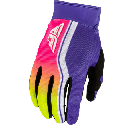 Gants FLY RACING F-16 Raze - violet/rouge/jaune