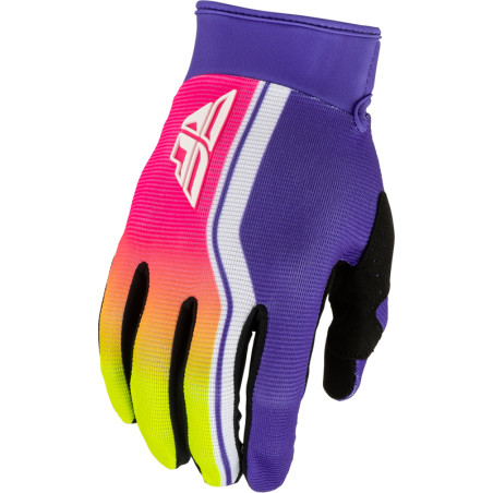 Gants FLY RACING F-16 Raze - violet/rouge/jaune