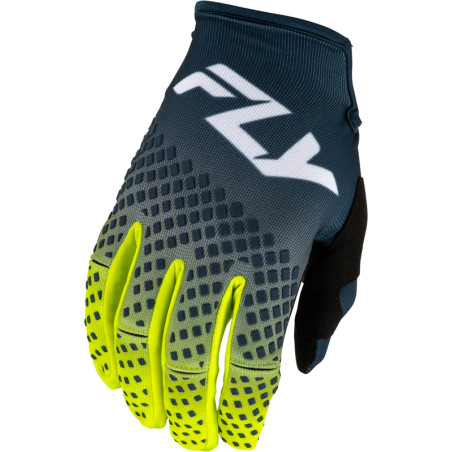 Gants FLY RACING Kinetic Fade - Navy/Hi-Vis/blanc