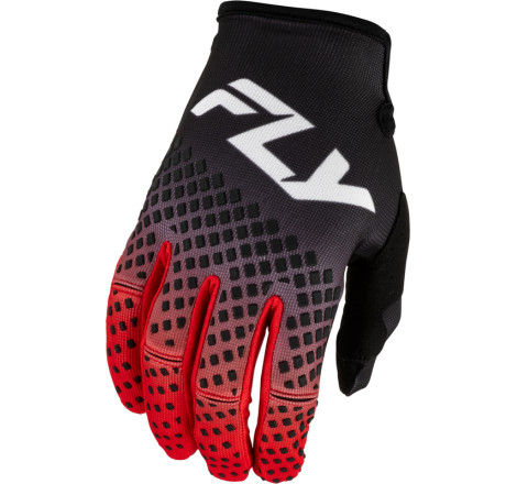 Gants FLY RACING Kinetic Fade - noir/rouge/blanc
