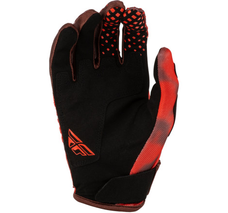 Gants FLY RACING Kinetic Blur - rouge/marron