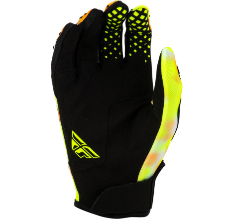 Gants FLY RACING Kinetic Blur - blanc/Hi-Vis/orange