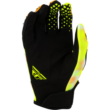 Gants FLY RACING Kinetic Blur - blanc/Hi-Vis/orange