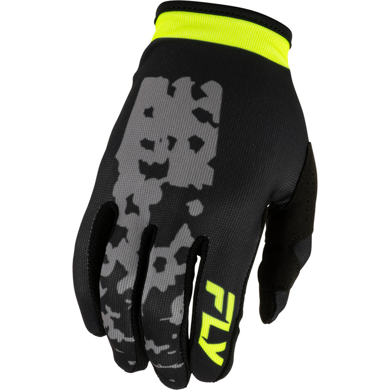 Gants FLY RACING Lite Flake - gris/Hi-Vis/noir