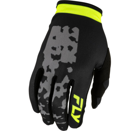 Gants FLY RACING Lite Flake - gris/Hi-Vis/noir