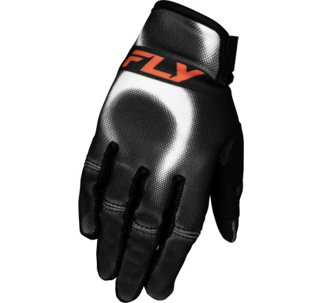 Gants FLY RACING Youth Kinetic Torch - noir/blanc/orange