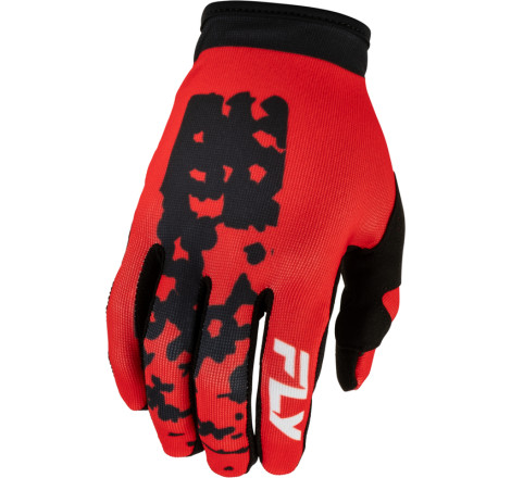 Gants FLY RACING Youth Lite Flake - rouge/noir