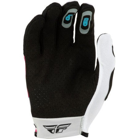 Gants FLY RACING Lite Vibe - blanc/rose/bleu