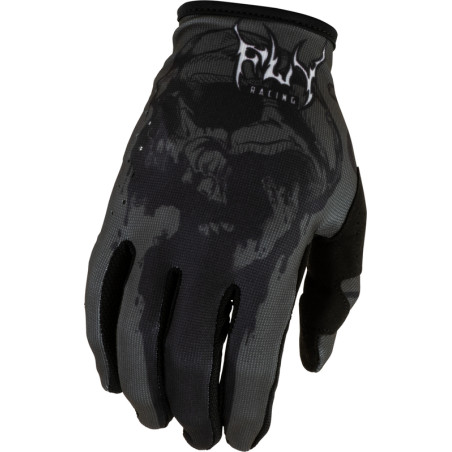 Gants FLY RACING Youth Lite Dark Series - gris/noir