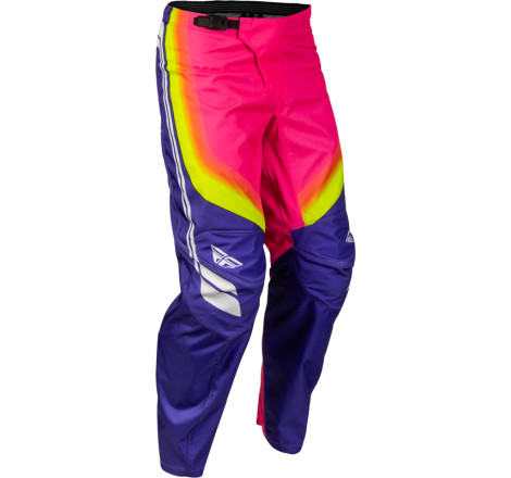 Pantalon FLY RACING F-16 Raze - violet/rouge/jaune