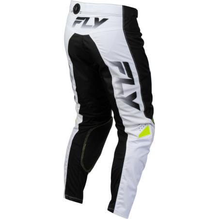 Pantalon FLY RACING Kinetic Fade - blanc/noir/Hi-Vis