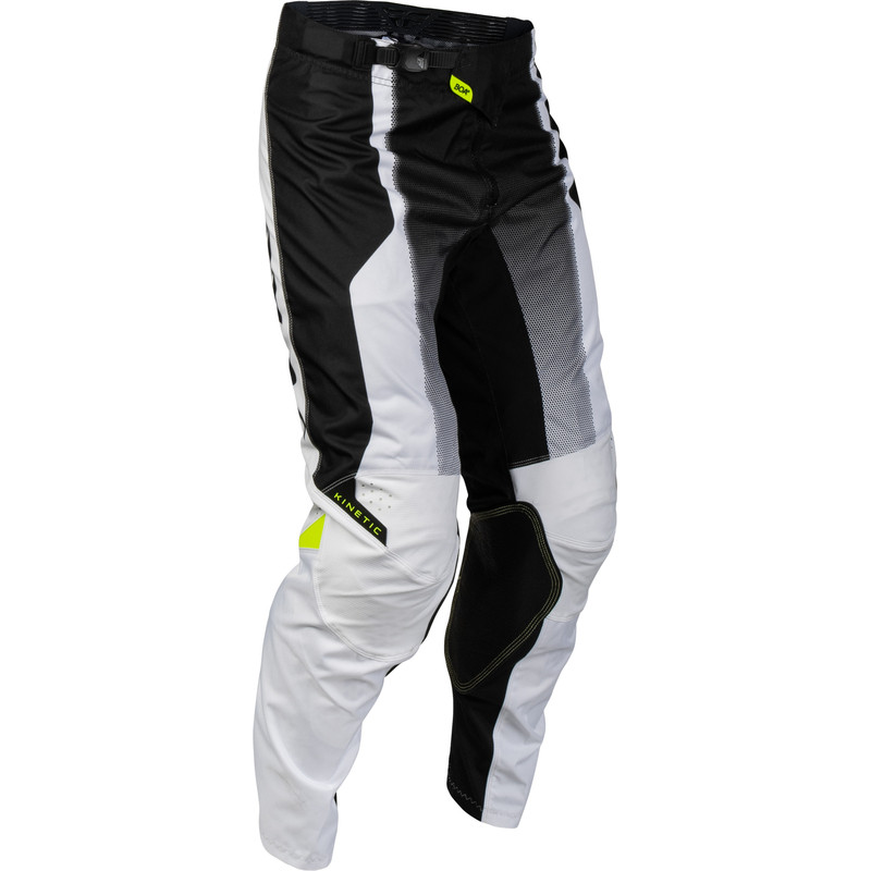 Pantalon FLY RACING Kinetic Fade - blanc/noir/Hi-Vis