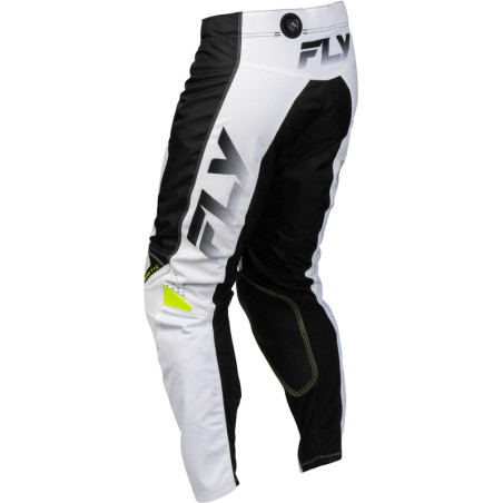 Pantalon FLY RACING Kinetic Fade - blanc/noir/Hi-Vis
