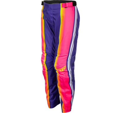 Pantalon enfant FLY RACING F-16 Raze - violet/rouge/jaune