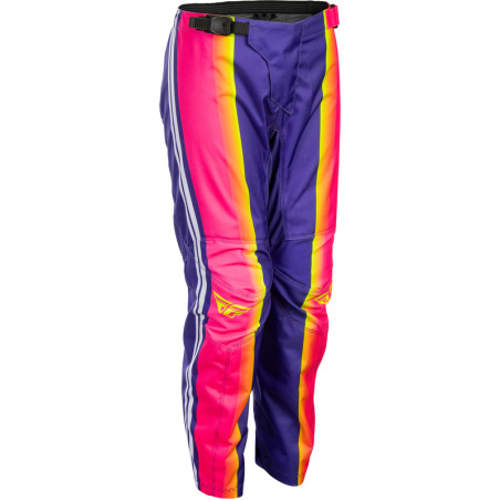Pantalon enfant FLY RACING F-16 Raze - violet/rouge/jaune