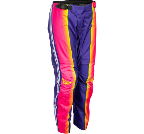 Pantalon enfant FLY RACING F-16 Raze - violet/rouge/jaune