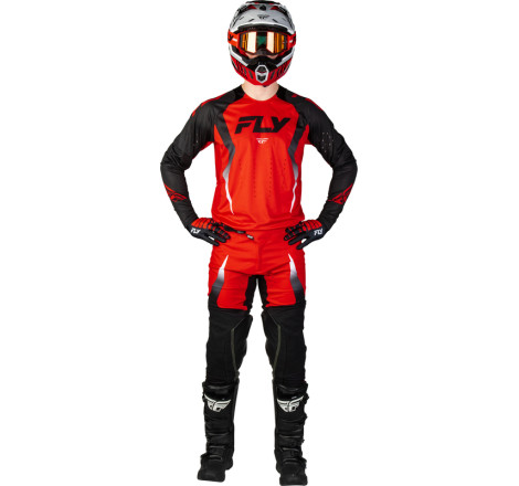 Pantalon FLY RACING Evolution DST Bolt - rouge/noir/blanc