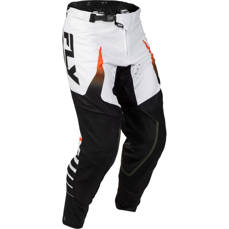Pantalon FLY RACING Evolution DST Bolt - blanc/noir/orange