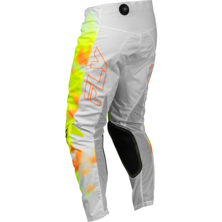Pantalon FLY RACING Kinetic Blur - blanc/Hi-Vis/orange