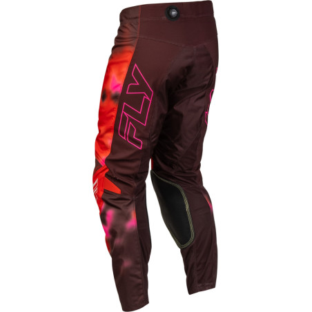 Pantalon FLY RACING Kinetic Blur - rouge/marron