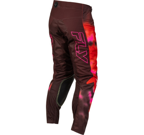 Pantalon FLY RACING Kinetic Blur - rouge/marron
