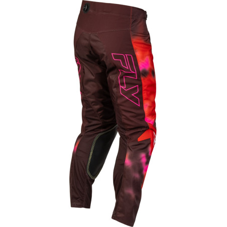 Pantalon FLY RACING Kinetic Blur - rouge/marron