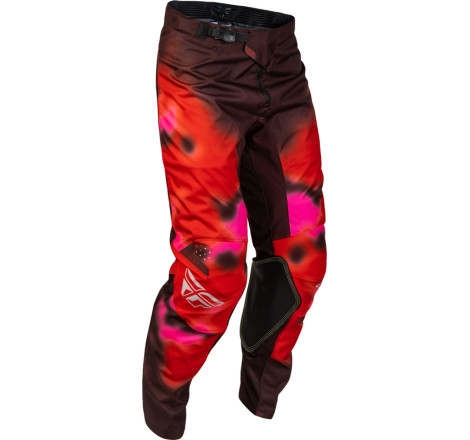 Pantalon FLY RACING Kinetic Blur - rouge/marron