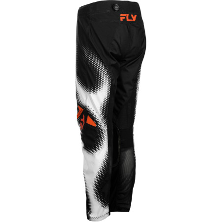Pantalon enfant FLY RACING Kinetic Torch - noir/blanc/orange