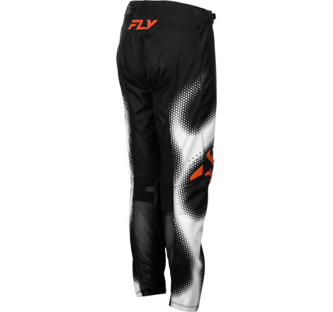 Pantalon enfant FLY RACING Kinetic Torch - noir/blanc/orange
