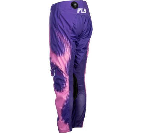 Pantalon enfant FLY RACING Kinetic Torch - violet/rose