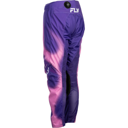 Pantalon enfant FLY RACING Kinetic Torch - violet/rose