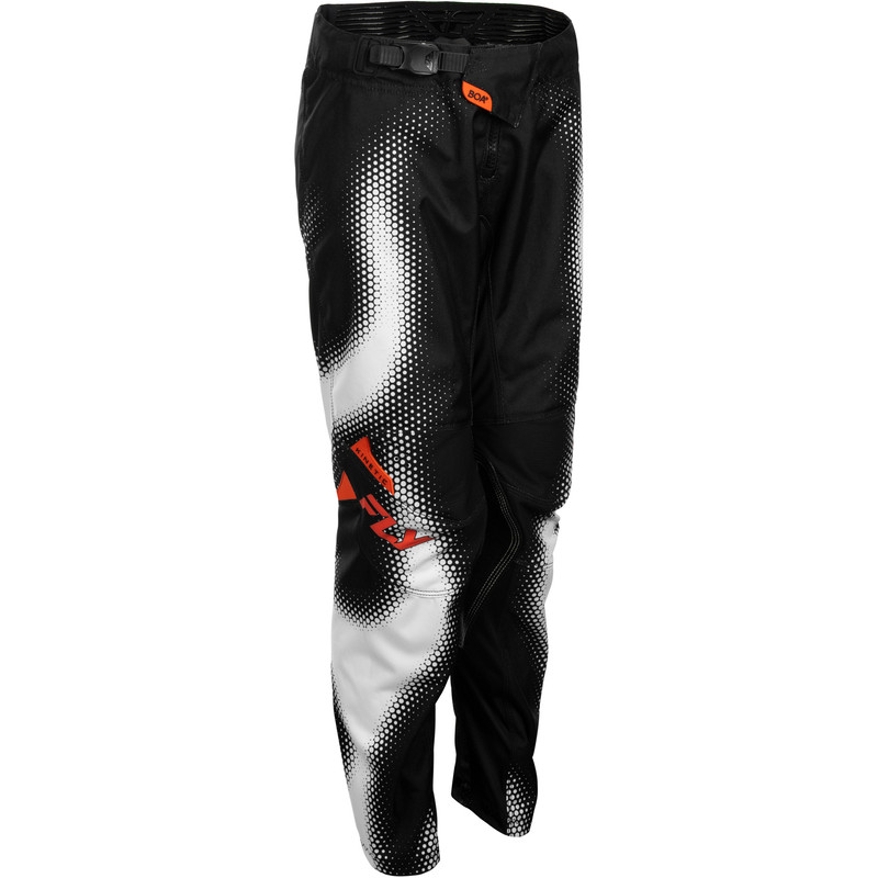 Pantalon enfant FLY RACING Kinetic Torch - noir/blanc/orange