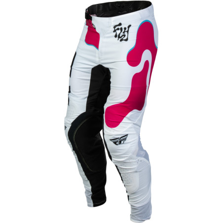 Pantalon FLY RACING Lite Vibe - blanc/rose/bleu