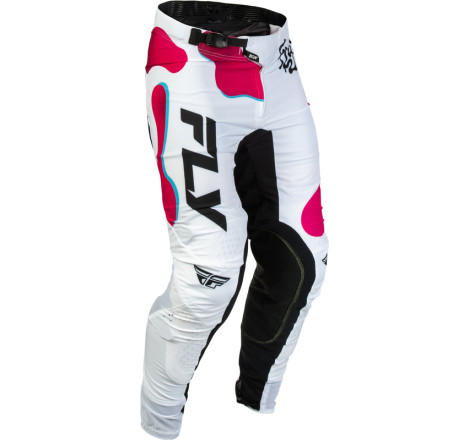 Pantalon FLY RACING Lite Vibe - blanc/rose/bleu