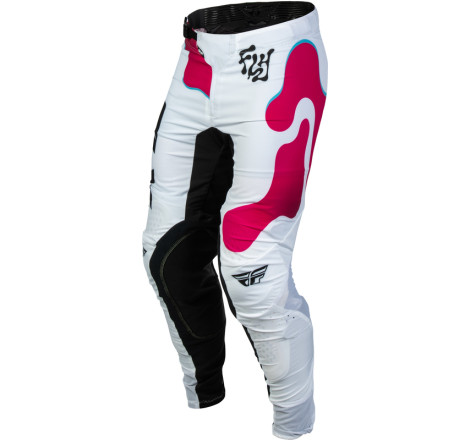 Pantalon FLY RACING Lite Vibe - blanc/rose/bleu