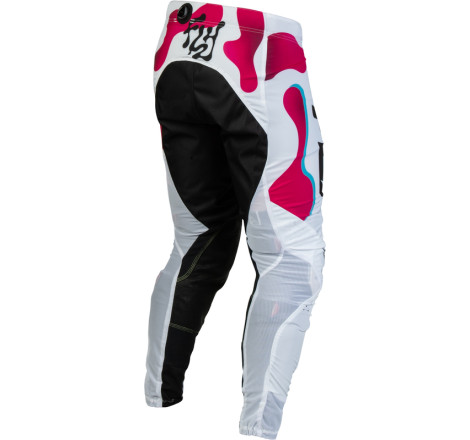 Pantalon FLY RACING Lite Vibe - blanc/rose/bleu
