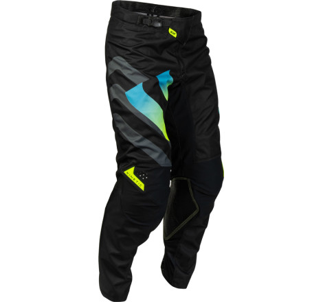 Pantalon FLY RACING Kinetic Volt - noir/gris/Teal/jaune