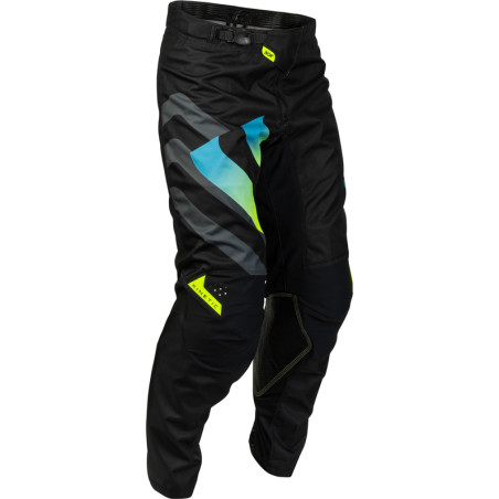 Pantalon FLY RACING Kinetic Volt - noir/gris/Teal/jaune