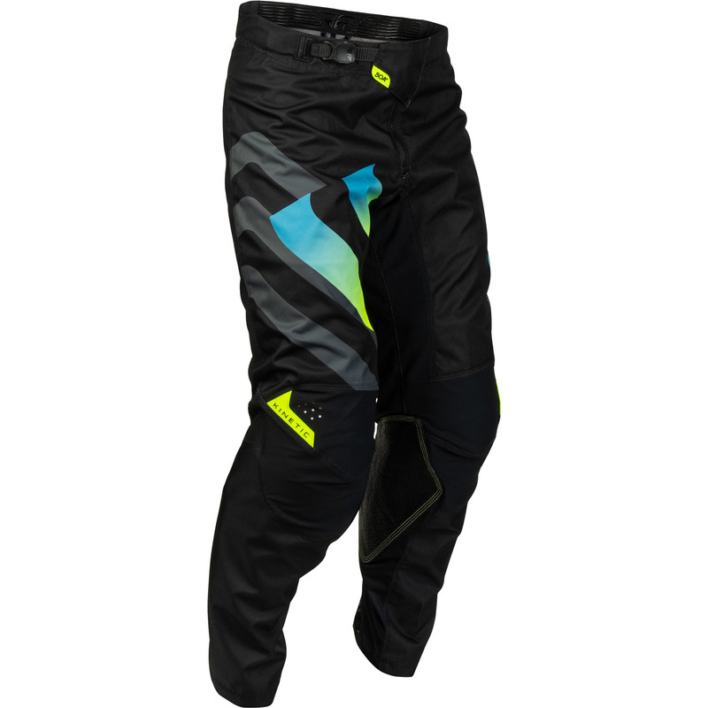Pantalon FLY RACING Kinetic Volt - noir/gris/Teal/jaune