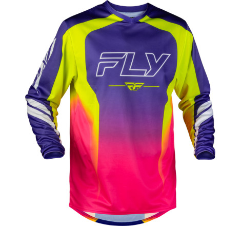 Maillot FLY RACING F-16 Raze - violet/rouge/jaune